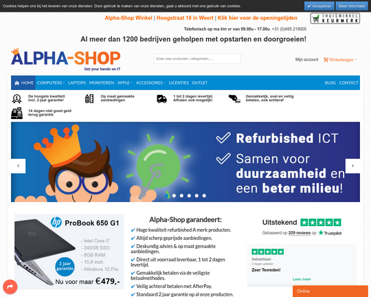 Alpha Shop Logo