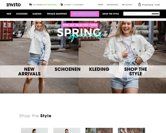 Invito herenschoenen shop