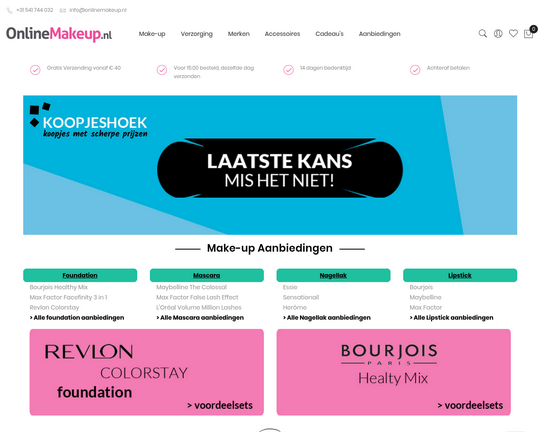 OnlineMakeup.nl Logo