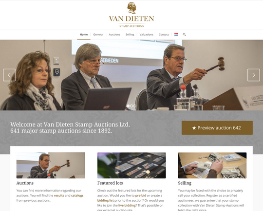 Van Dieten Postzegelveilingen Logo